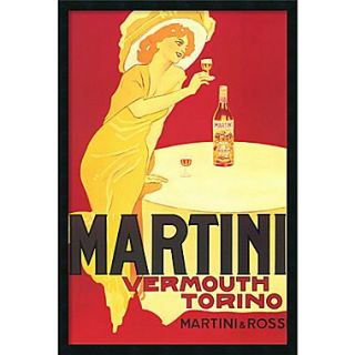 Amanti Art Martini   Vermouth Torino Framed Print Art, 37.38 x 25.38