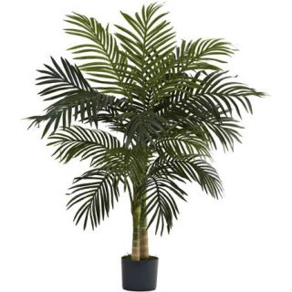Nearly Natural 4' Golden Cane Palm Tree
