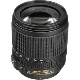 Used Nikon AF S DX NIKKOR 18 105mm f/3.5 5.6G ED VR Lens 2179B