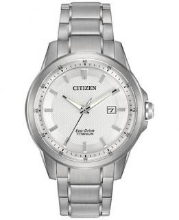 Citizen Mens Eco Drive Stainless Steel Bracelet Watch 42mm AW1490 50A
