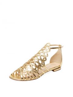 Metallic Watersnake Sandal by Alexandre Birman