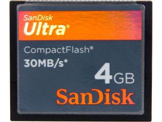 SanDisk Ultra 4 GB CompactFlash (CF) Card   1 Card