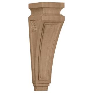 Ekena Millwork 3 7/8 in. x 4 1/2 in. x 14 in. Alder Arts and Crafts Corbel COR03X04X14ARAL
