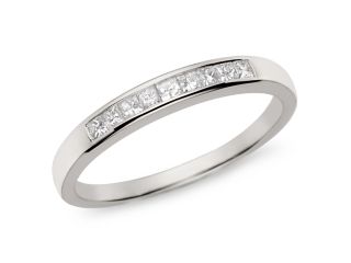 1/4 ct.t.w. Diamond Eternity Ring in 10k White Gold, I2 I3, G H I