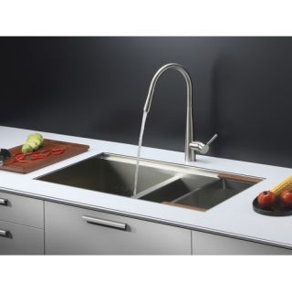 33 x 19 Kitchen Sink with Faucet