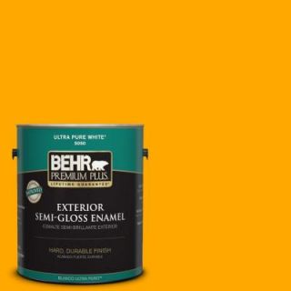 BEHR Premium Plus 1 gal. #S G 330 Instant Delight Semi Gloss Enamel Exterior Paint 534001