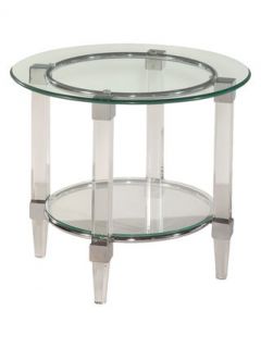 Cristal End Table by Bassett Mirror