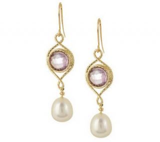 HonoraGold Cultured Freshwater Pearl &Gemstone Earrings, 14K —