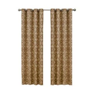 Eclipse Patricia Blackout Cafe Grommet Curtain Panel, 63 in. Length (Price Varies by Size) 12427052063CAF