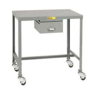 LITTLE GIANT MT1 2436 42ED3R Mobile Work Table, 36 L x 24 W x 42 In. H