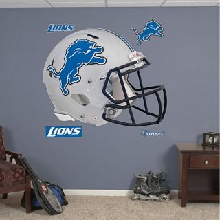 Officially Licensed NFL Team "Helmet" Wall Decals by Fathead   Lions   7601675