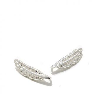 Sevilla Silver™ "Feather" Ear Crawler Earrings   8045986