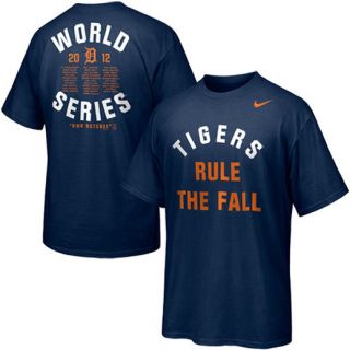 Nike Detroit Tigers 2012 MLB World Series Bound Roster T Shirt   Navy Blue