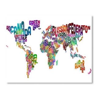 Americanflat World Map Word Wall Mural