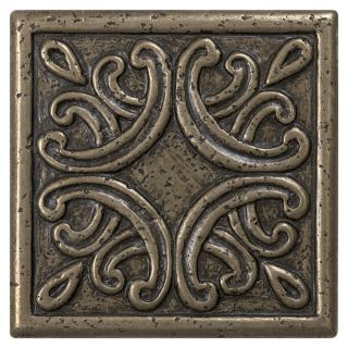 Anatolia Tile Roman Design Bronze Metal Border Tile (Common: 4 in x 4 in; Actual: 3.93 in x 3.93 in)