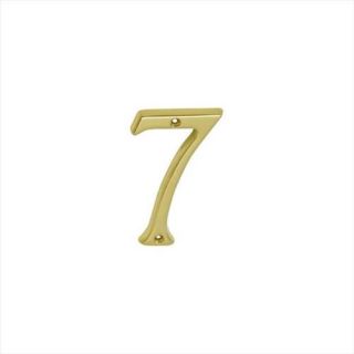 Ingersoll Rand SC2 3076 605 4 inch Classic Bright Brass House Number 7