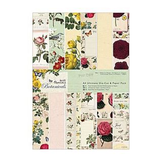 Docrafts Papermania Botanicals Ultimate Die Cut/Paper Pack, A4