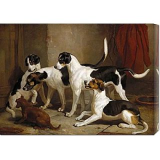 Global Gallery The Puckeridge Foxhounds by Thomas Woodward Painting Print on Wrapped Canvas