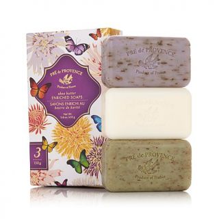 Pre de Provence Quad Milled Soap 3 piece Butterfly Gift Set   7811596
