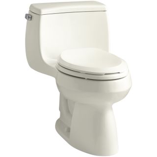 KOHLER Gabrielle Biscuit 1.28 GPF (4.85 LPF) 12 in Rough In WaterSense Elongated Chair Height Toilet