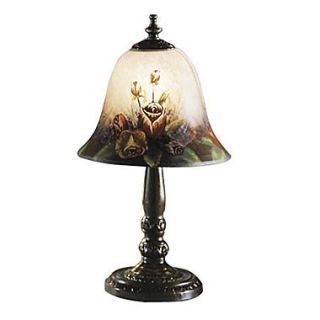 Dale Tiffany Handale Garden Rose 14 H Table Lamp with Bell Shade