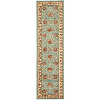 Safavieh Lyndhurst Blue and Ivory Rectangular Indoor Machine Made Runner (Common: 2 x 16; Actual: 27 in W x 192 in L x 0.5 ft Dia)