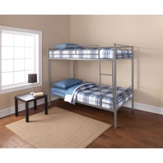 Mainstays Twin Convertible Metal Bunk Bed, Multiple Colors