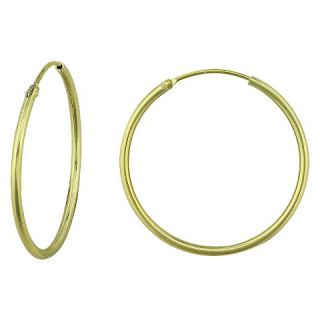 Endless Hoop Earrings 10k Yellow Gold (12mm)
