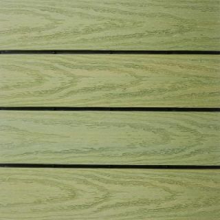 NewTechWood UltraShield Naturale 1 ft. x 1 ft. Quick Deck Outdoor Composite Deck Tile Sample in Irish Green US QD ZX SG S