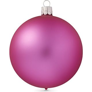 CHRISTMAS   Neon pink bauble 10cm