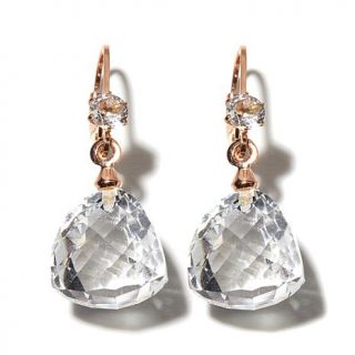 Deb Guyot Designs 19.9ct Herkimer "Diamond" Quartz 100 Facet Drop Earrings   7397288