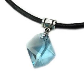 Jewelry by Dawn Aquamarine Cosmic Greek Leather Necklace