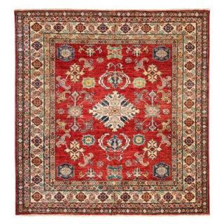 Solo Rugs Kazak Red 6 ft. 3 in. x 6 ft. 3 in. Square Indoor Area Rug M1760 106