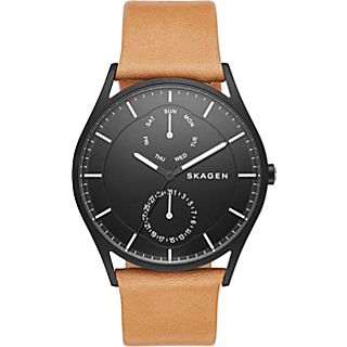 Skagen Holst Multifunction Leather Watch