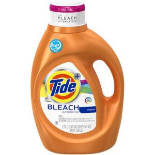 Tide Plus Bleach Alternative HE Turbo Clean Liquid Laundry Detergent, 48 Loads 92 oz