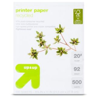 up & up™ 500ct Recycled Printer Paper