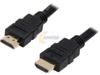 Open Box: VCOM VC HDMI6M 6 ft. HDMI® 1.4V Type A to A High Speed with Ethernet Black Cable