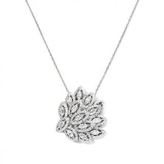 Victoria Wieck 2.94ct Absolute™ "Peacock Spray" Pendant with 18" Chain   7524691