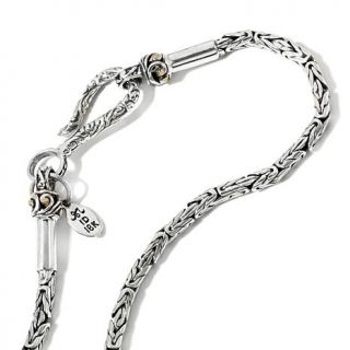 Bali Designs by Robert Manse 22" Sterling Silver Byzantine Chain Necklace with    7462076
