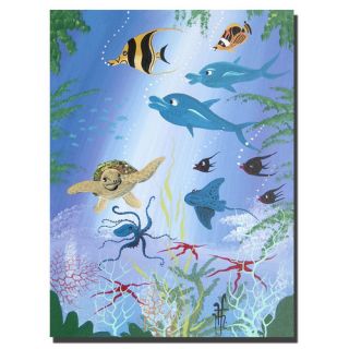 Trademark Fine Art Fish by Herbet Hofe Painting Print on Canvas HH003