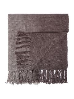 Linea Ombre knit throw, charcoal