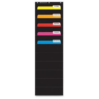 Scholastic Gr K 5 File Organizer Pocket Chart   10 Pocket[s]   Black   Nylon   1each (054573276x)