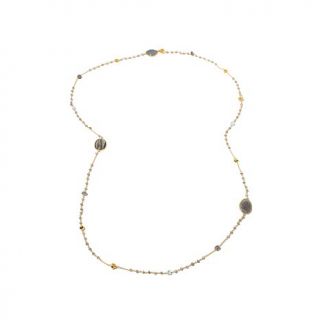 Rarities: Fine Jewelry with Carol Brodie Multigem Vermeil 44" Station Necklace   7875940