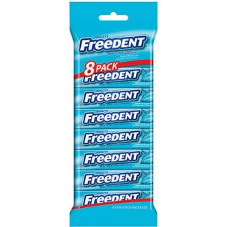 Wrigley's Freedent Spearmint, 5 stick pack (8 packs total)
