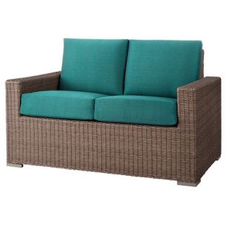 Heatherstone Wicker Patio Loveseat   Threshold