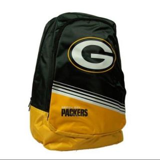 Green Bay Packers Official NFL 20 inch x 12 inch x 4 inch Stripe Core Backpack by Forever Collectibles