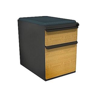 Marvel Zapf Dark Neutral Solar Oak Front 23 Box/File Mobile Pedestal W/ Seat, Iris
