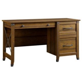 SAUDER Carson Forge Collection 53 in. Home Office Desk in Washington Cherry 412920