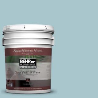 BEHR Premium Plus Ultra 5 gal. #S450 3 Spring Storm Eggshell Enamel Interior Paint 275405
