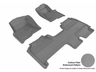 3D MAXpider L1FR07401501 FORD F 150 2009 2014 SUPERCAB KAGU GRAY R1 R2 (2 EYELETS, NOT FIT 4X4 M/T FLOOR SHIFTER, TRIM TO FIT SUBWOOFER)